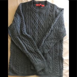 Cable crewneck sweater by JT